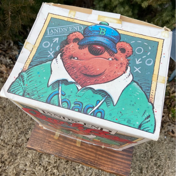 Like New - Vintage 1991 Lands' End Rugby  Coach Bear - Picture 5 of 15